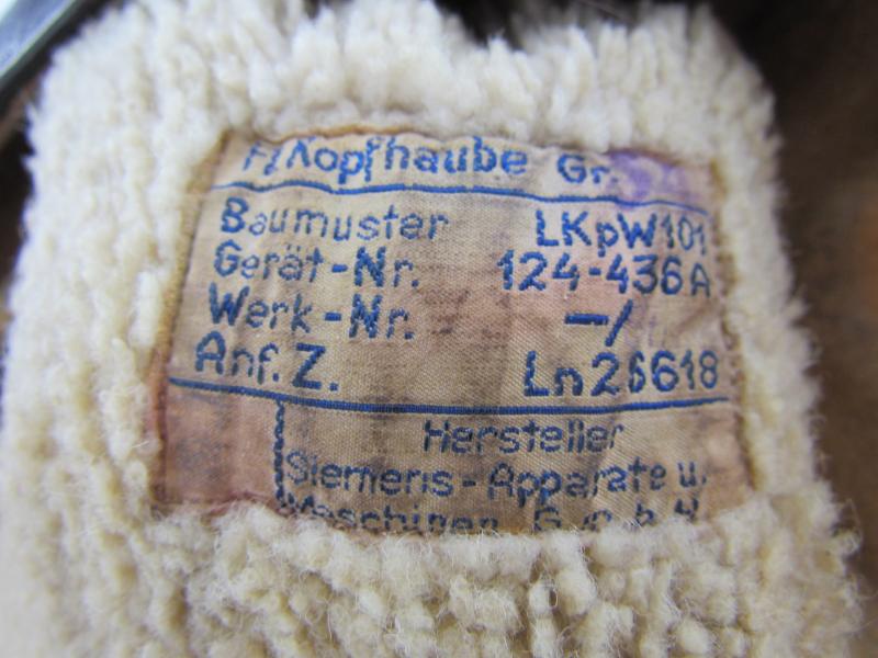 Luftwaffe 'LKpW101' Winter Flight Helmet