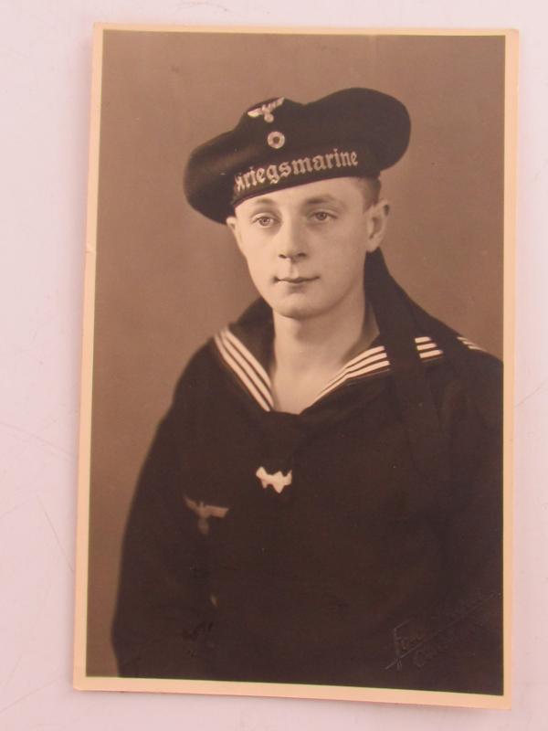 Portrait Photo of a Kriegsmarine Soldier