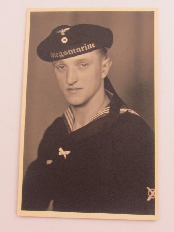Portrait Photo of a Kriegsmarine Soldier