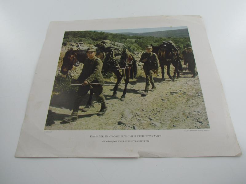 German.Printed Photo,”Das Heer Im Grossdeutschen Freiheitskampf