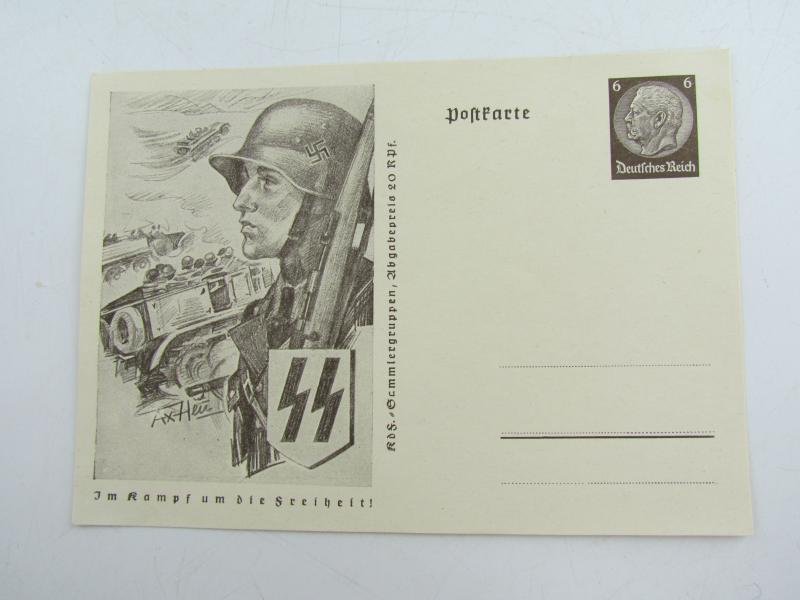 Waffen-SS Postcard 'Im Kampf um die Freiheit'