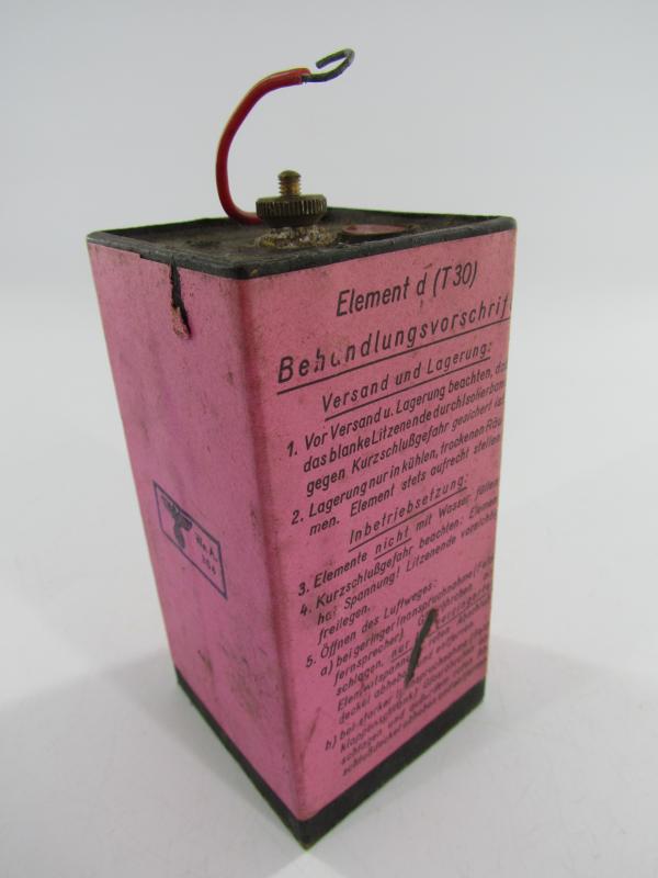 German FF33 field phone battery