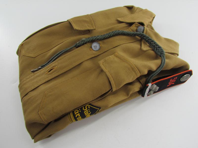 Hitler Youth Service Shirt With Insignia Süd Ost Kärnten