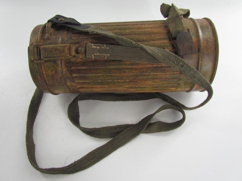 Luftwaffe Three Tone Gasmask Cannister Unit Marked