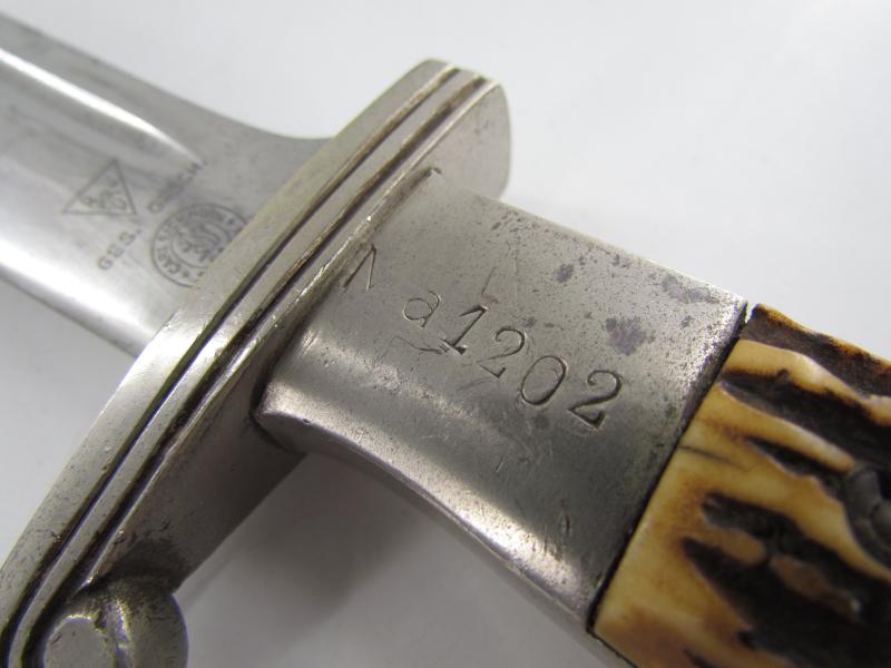 RAD Dagger With Scabbard and Hanger....Matching Numbers