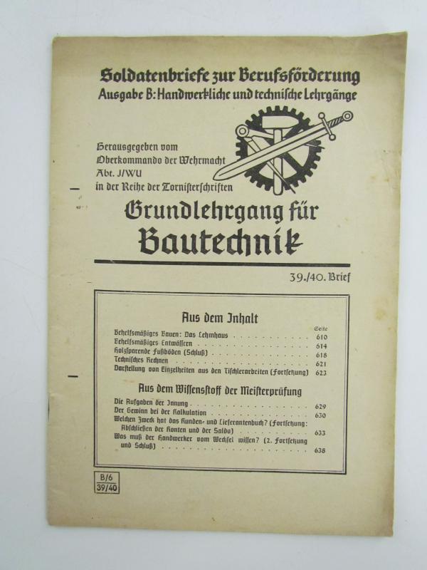 Soldatenbriefe zur Berufsförderung. Grundlehrgang