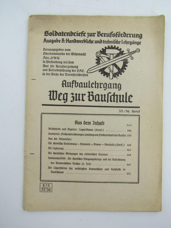 Soldatenbriefe zur Berufsförderung. Grundlehrgang