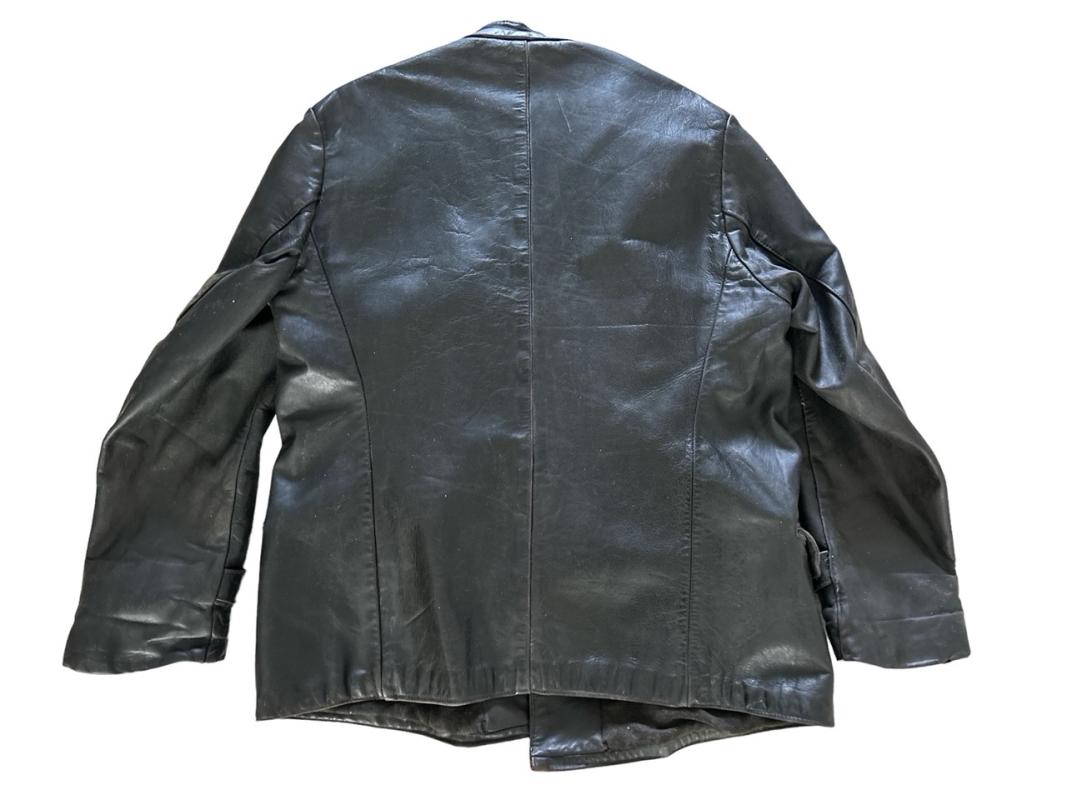 Kriegsmarine/U-boot Protective Black Leather Jacket and Trousers and Südwester