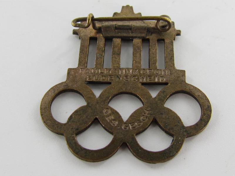 1936 Olympiade Berlin Visitors Badge