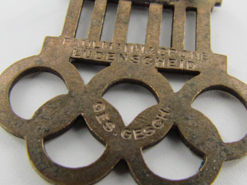1936 Olympiade Berlin Visitors Badge