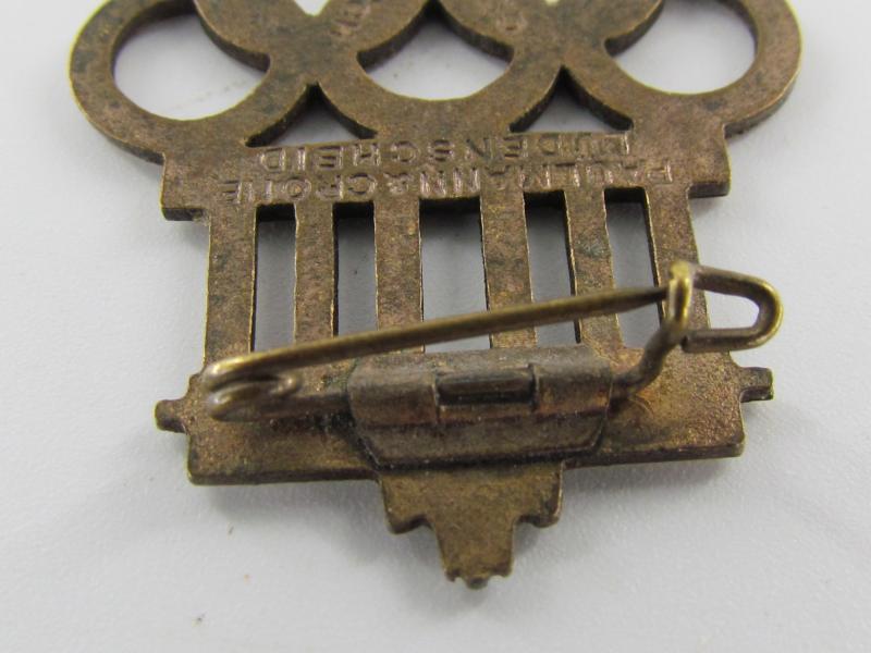 1936 Olympiade Berlin Visitors Badge