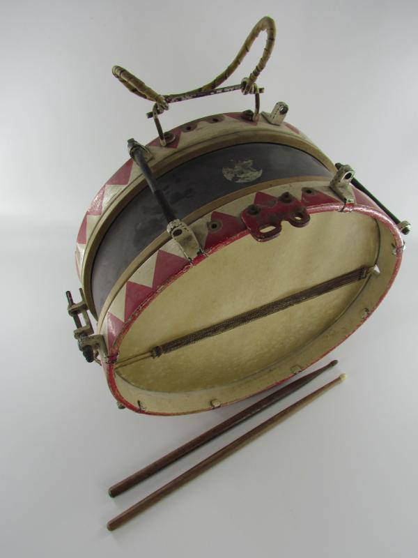 Hitler Youth Snare Drum and Drum Sticks