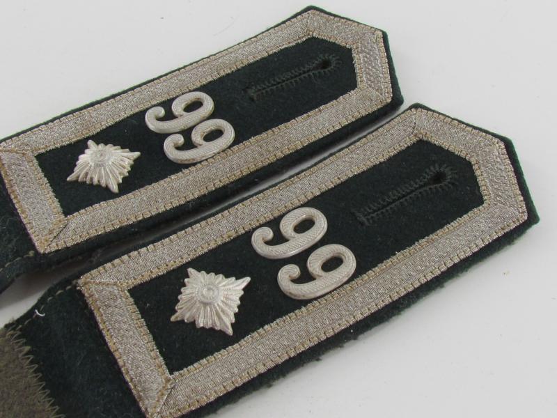 Wehrmacht Gebirgsjäger Regiment 99 M34 NCO Shoulder Boards
