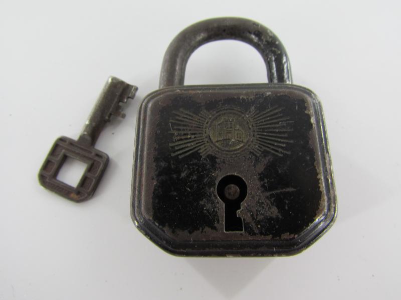 German Padlock made by Burg  With Key