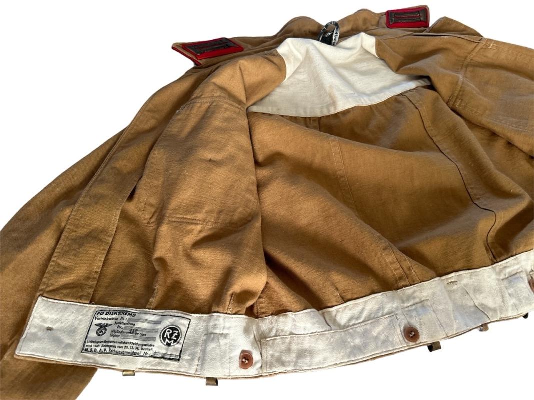 NSDAP RZM Diensthemd with the rank of 'Gauinspekteur'