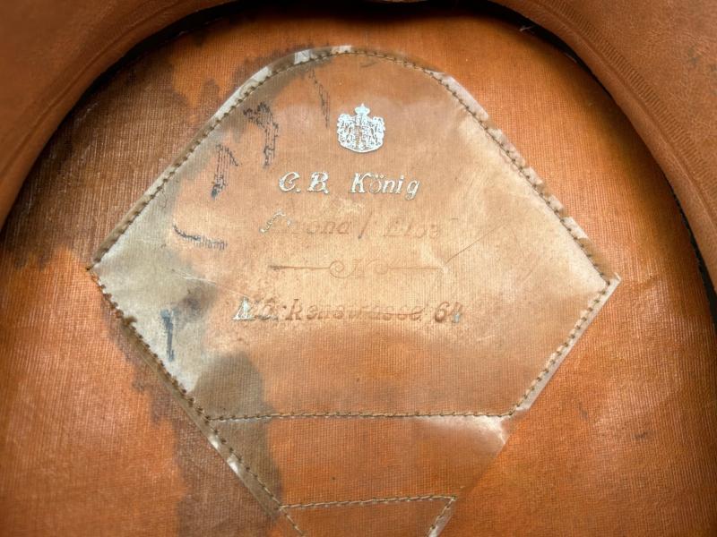 German Fire Police ( Feuerlösch Polizei ) Officer Visor Cap