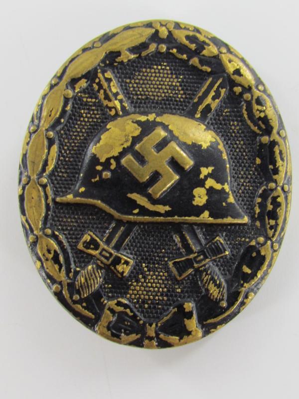 WH/SS Wound Badge ( VWA ) in Black