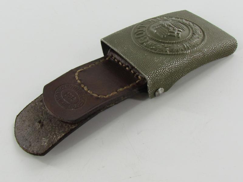 WH (Heer) EM/NCO's Aluminum Belt Buckle N&H 1936 Top Condition