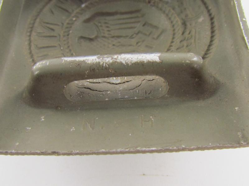 WH (Heer) EM/NCO's Aluminum Belt Buckle N&H 1936 Top Condition