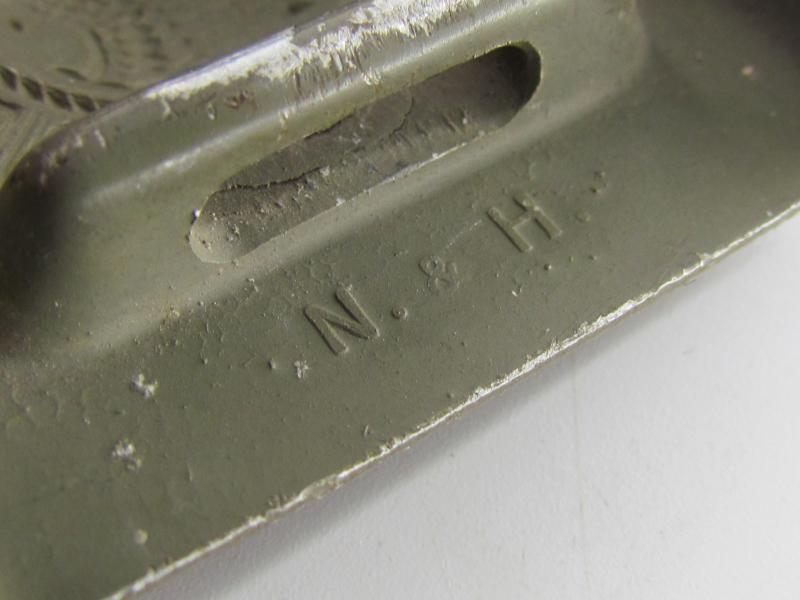 WH (Heer) EM/NCO's Aluminum Belt Buckle N&H 1936 Top Condition