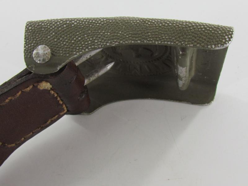 WH (Heer) EM/NCO's Aluminum Belt Buckle N&H 1936 Top Condition