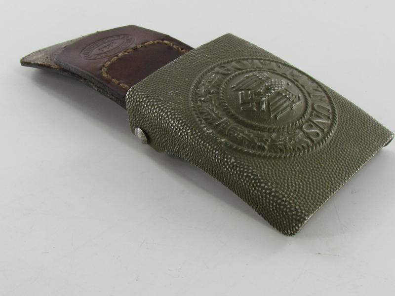 WH (Heer) EM/NCO's Aluminum Belt Buckle N&H 1936 Top Condition