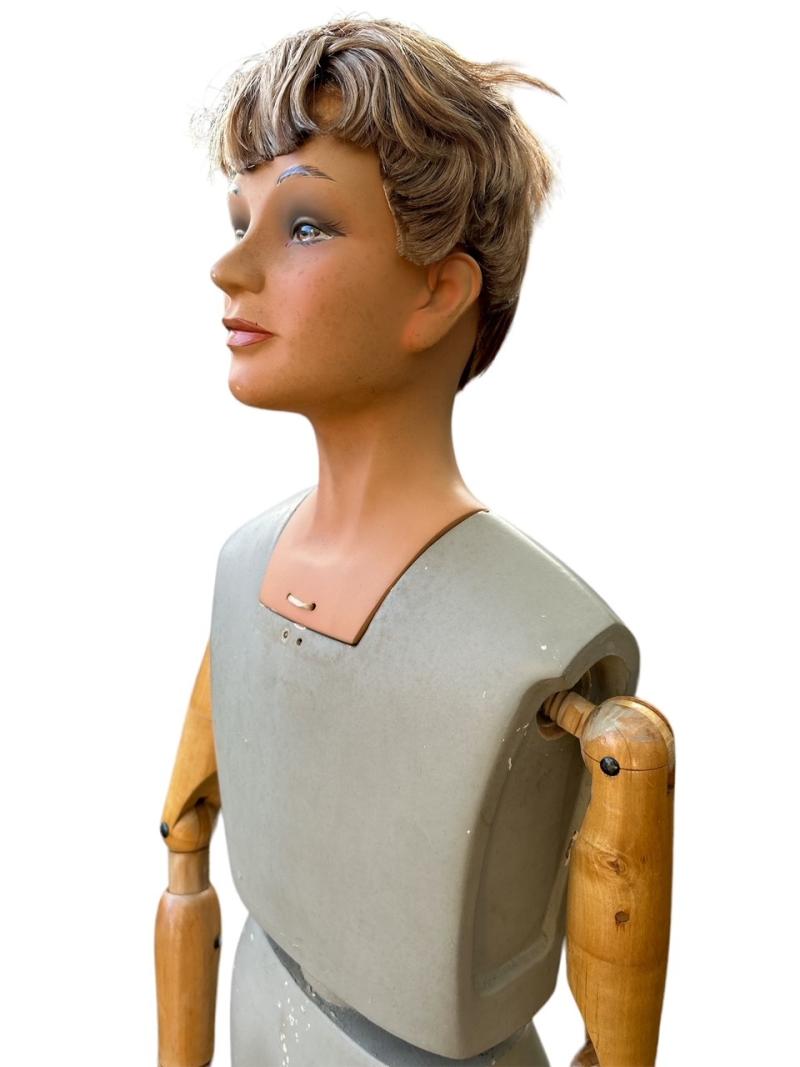 Vintage mannequin of a young boy