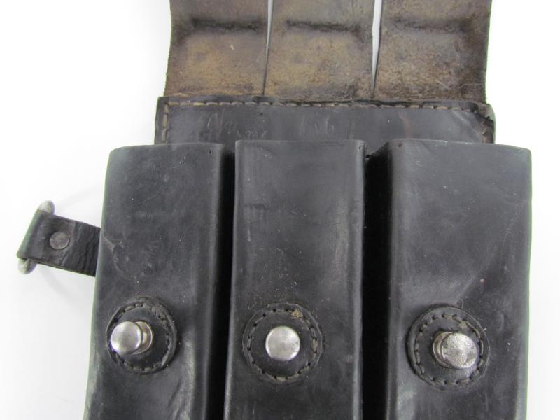 MP38-MP40 Black Leather Magazine Pouch gyb 42