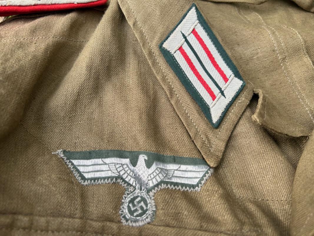 Wehrmacht Heer Tropical Artillery Officers M43 Tunic