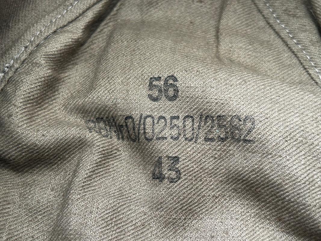 M43 Army (Heer) EM/NCO Field Cap ‘Einheitsfeldmütze’ with RBNr.