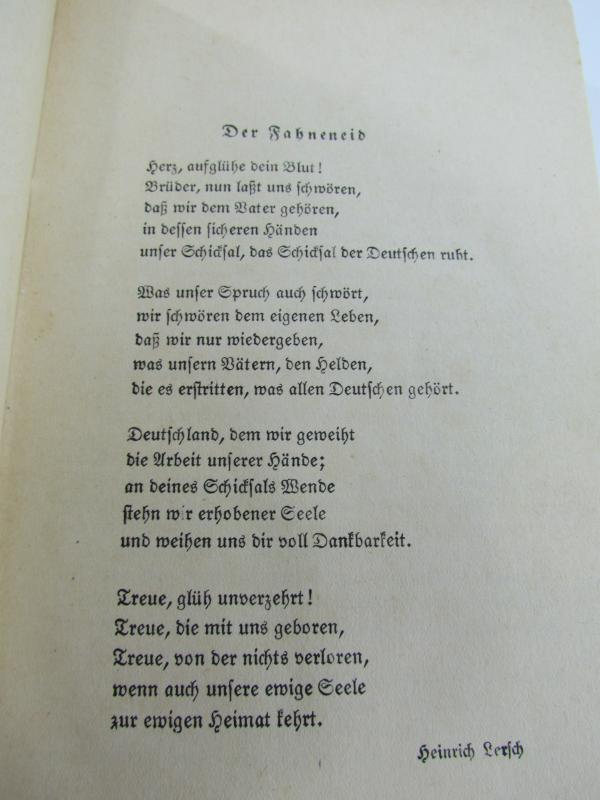 Book : War poets tell. by August Friedrich Velmede Publisher: Munich: Albert Langen/Georg Müller, 11th - 15th thousand - Published in 1937.