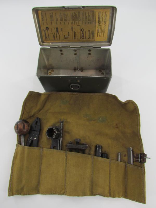 German WWII Automobile Tool Kit Werkzeug by DKW