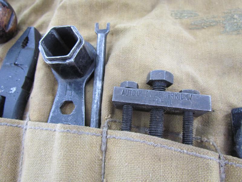 German WWII Automobile Tool Kit Werkzeug by DKW