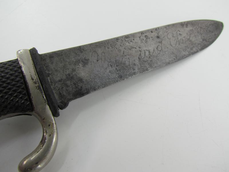 Hitler Youth Dagger by Rudolf Jacobs with Motto