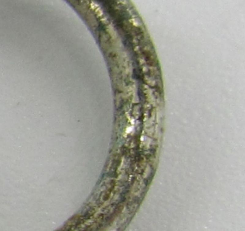 State Criminal Police (Staatliche Kriminalpolizei) ID disc hanger with chain...Rare