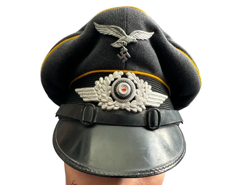Luftwaffe EM/NCO visor cap for Pilot or Fallschirmjäger by Robert Lubstein ‘Erel’ 1939