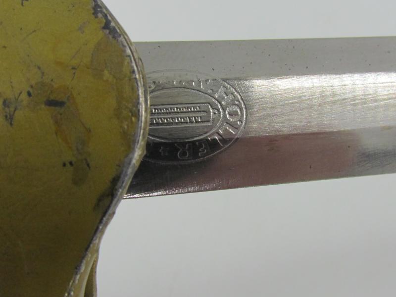 Third Reich Water Customs Official's Dagger by Höller Solingen...Rare