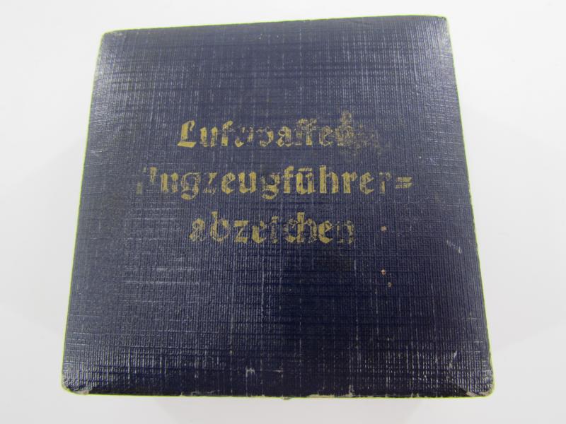 Cased Luftwaffe Pilots Badge - 'Assmann'