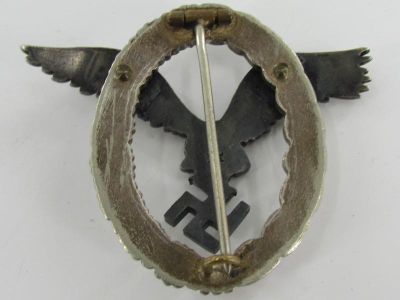 Cased Luftwaffe Pilots Badge - 'Assmann'