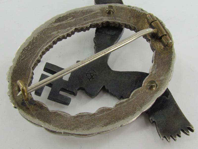 Cased Luftwaffe Pilots Badge - 'Assmann'