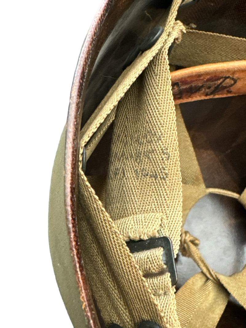 U.S. WWII M1 helmet liner made by IMP