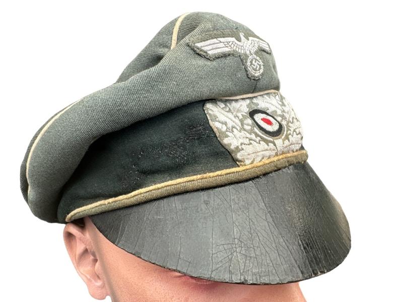 Wehrmacht (Heer) Infantry Officer 'Crusher' Visor Cap