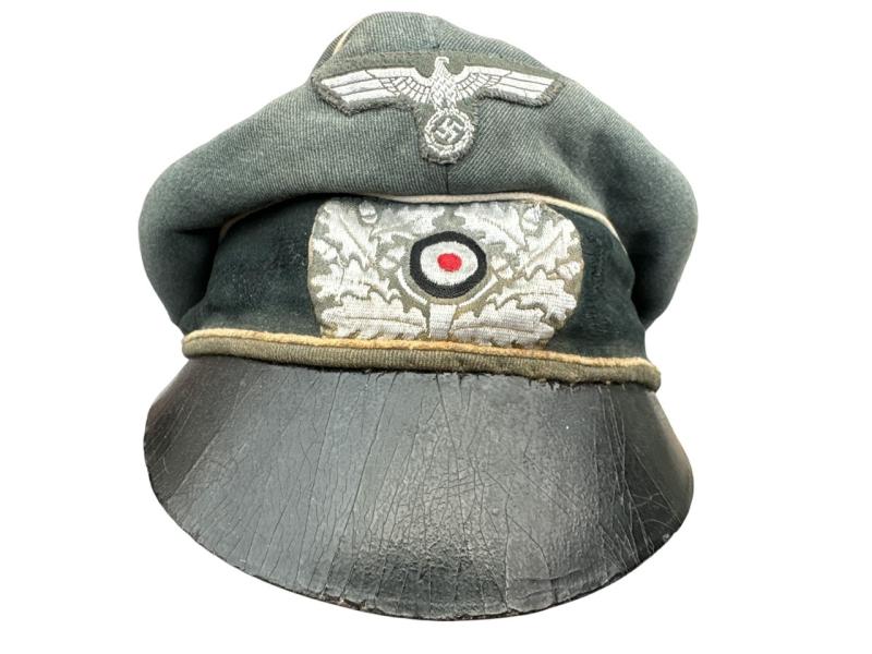 Wehrmacht (Heer) Infantry Officer 'Crusher' Visor Cap