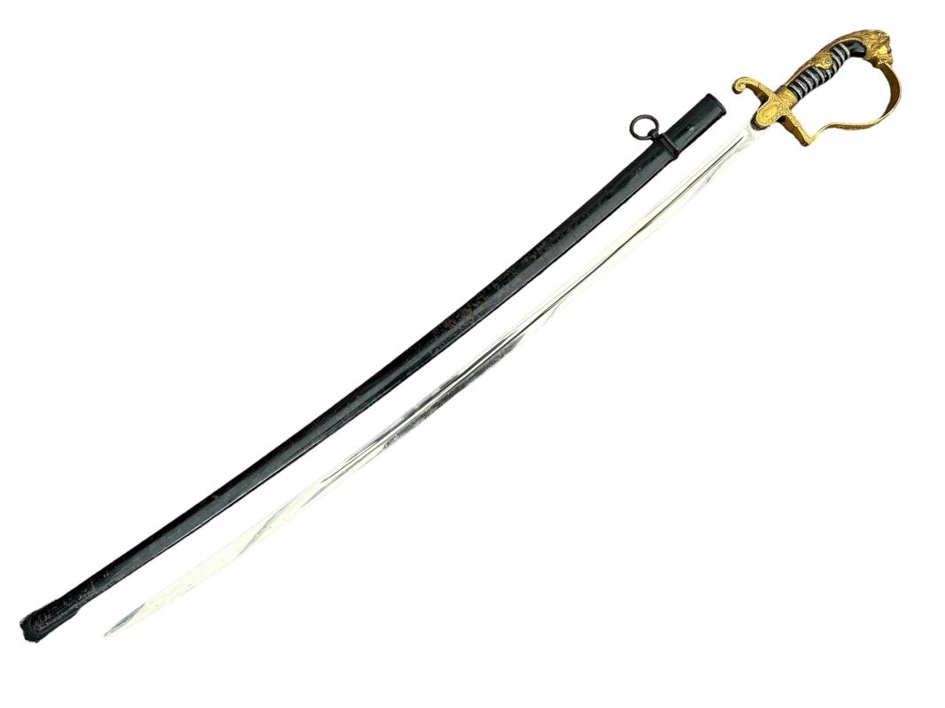 Wehrmacht (Heer) Officers Lion Head Sword by Eickhorn