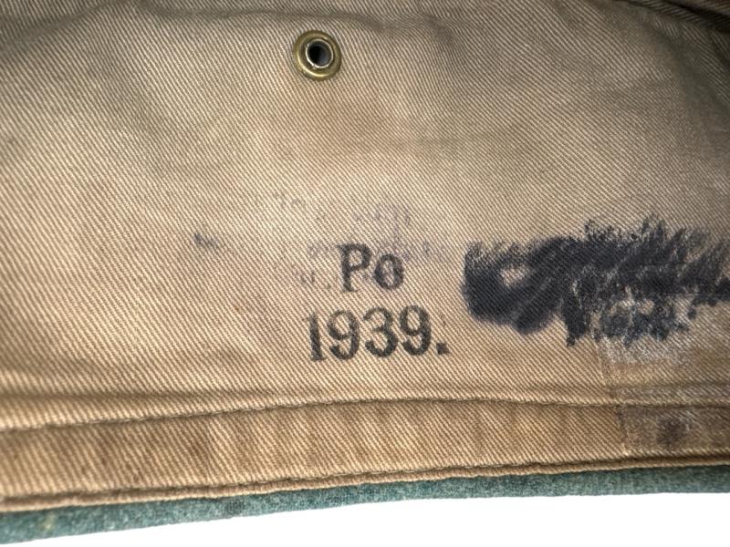 Wehrmacht Police Overseas Side Cap - Dated 1939