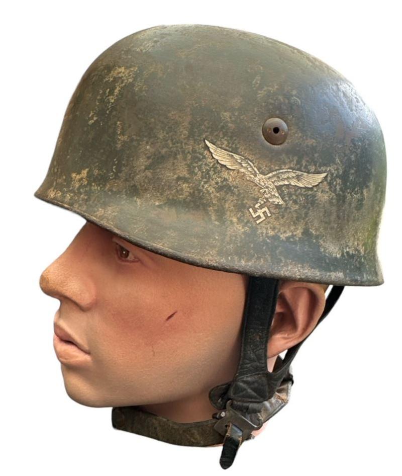 Luftwaffe M38 Fallschirmjäger Helmet, 3 Tone Camo!