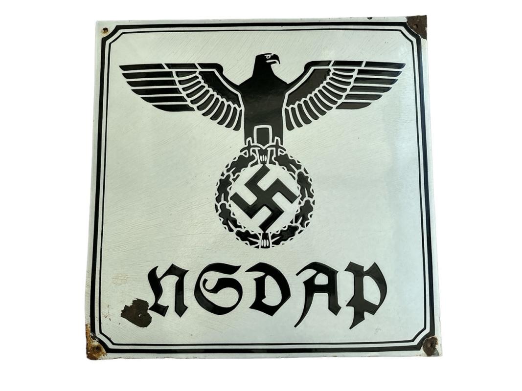 NSDAP Enamel Sign