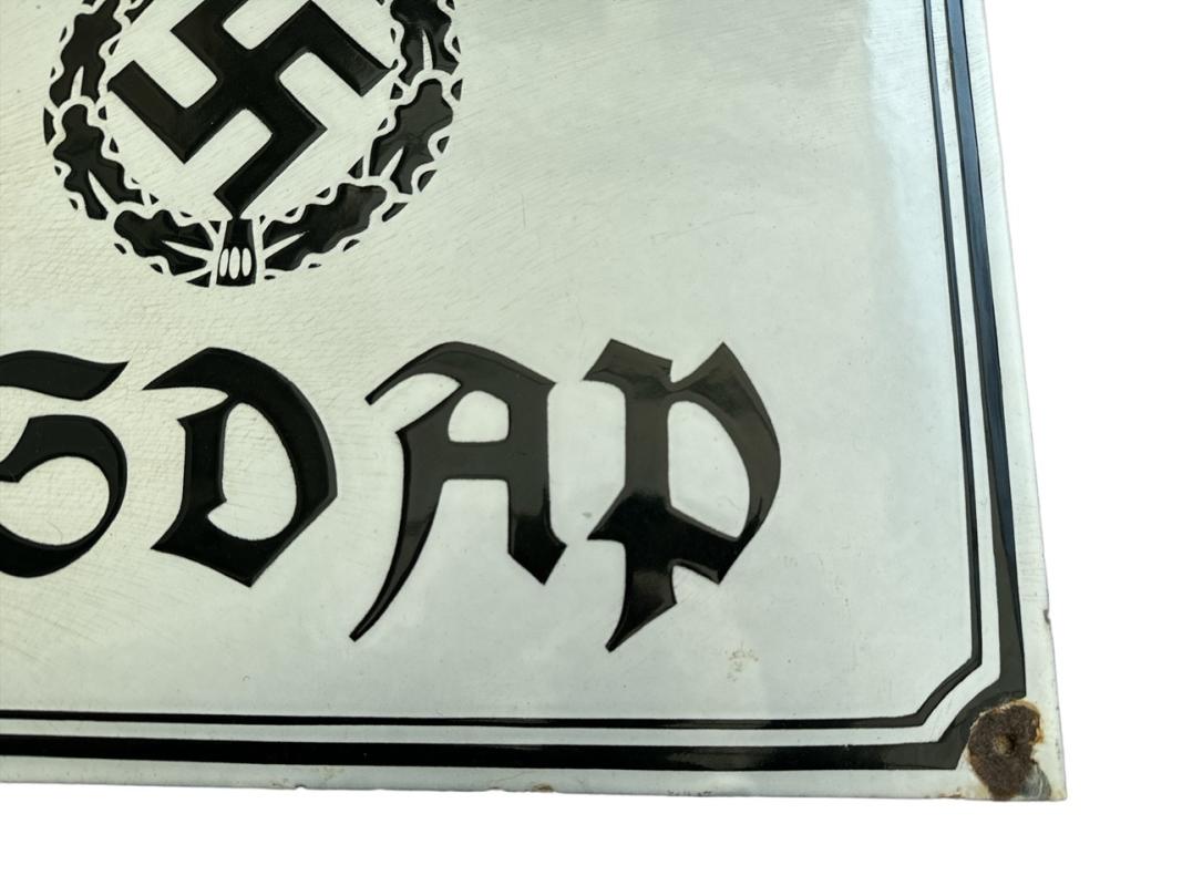 NSDAP Enamel Sign