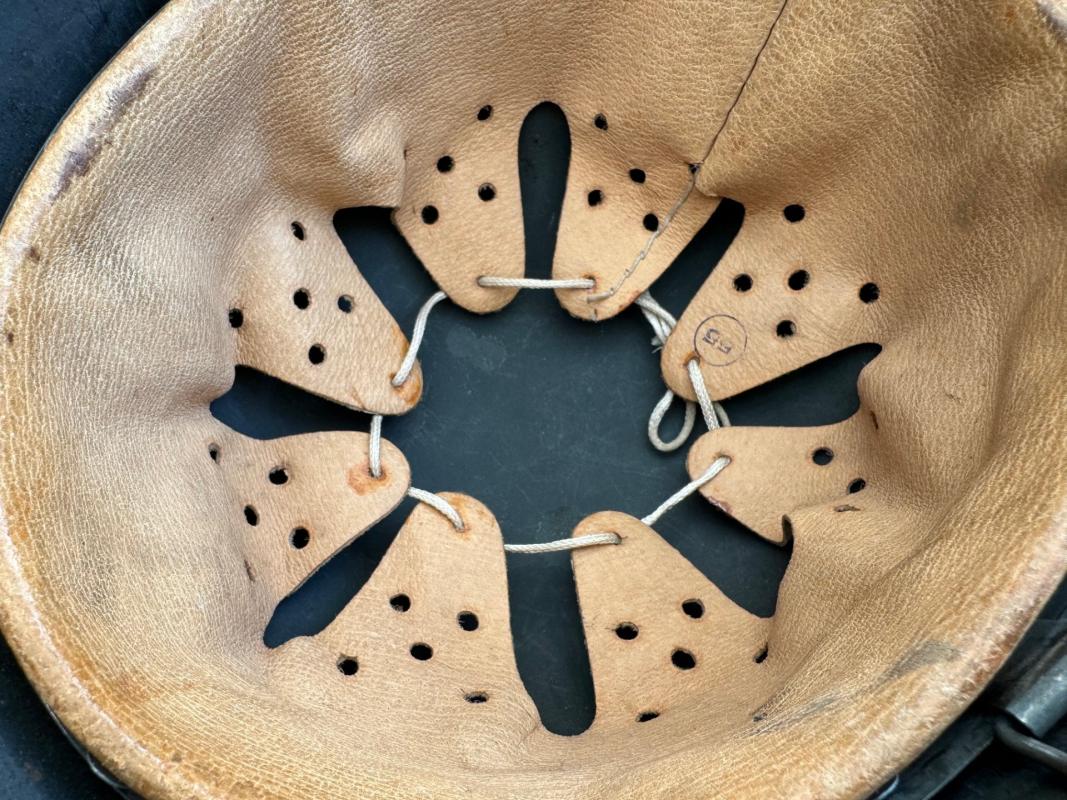 Late War WH/SS M42 ND helmet marked NS62...Mint