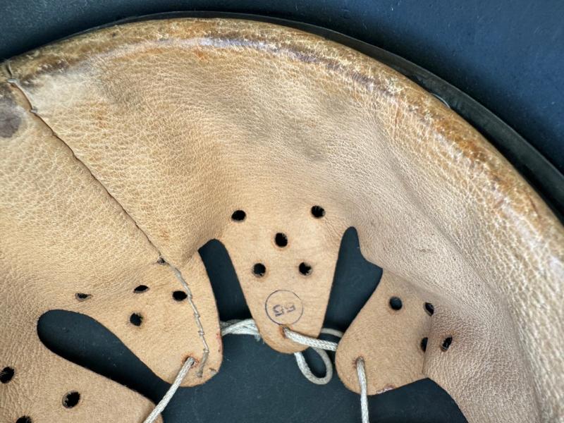 Late War WH/SS M42 ND helmet marked NS62...Mint